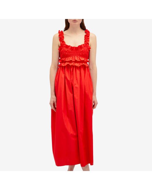 CECILIE BAHNSEN Red Giovanna Dress