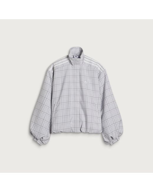 Adidas Gray Check Track Top