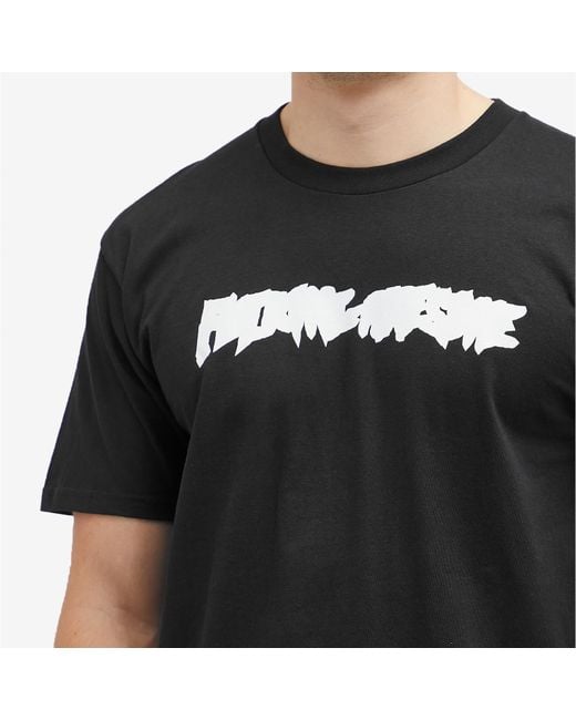 Fucking Awesome Black Ink Trap Stamp Logo T-Shirt for men