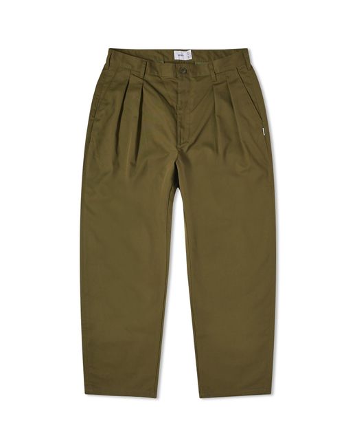 (w)taps Green 15 Double Pleat Trouser for men