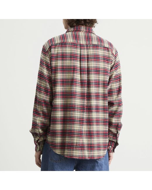 Forét Brown River Flannel Shirt for men