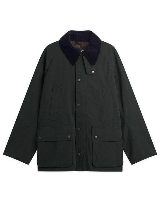 Barbour Black Os Peached Bedale Casual Jacket for men