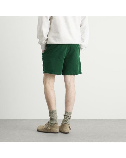 Polo Ralph Lauren Green Micro Corduroy Shorts for men