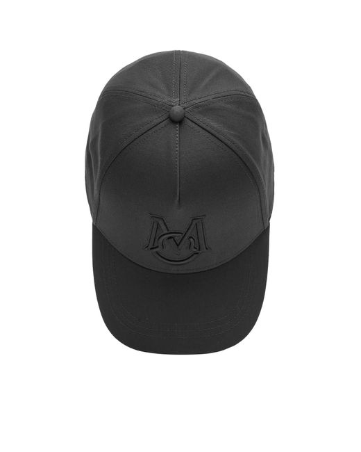 Moncler Black Tonal Logo Cap for men