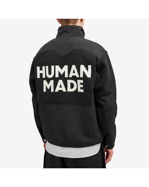 Human Made Black Fleece Jacket for men