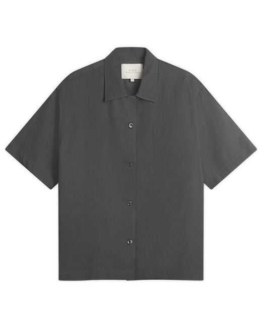 Studio Nicholson Black Short Sleeve Shirt