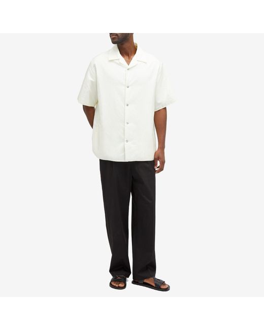 Jil Sander White Jil Sander Plus Short Sleeve Vacation Shirt for men