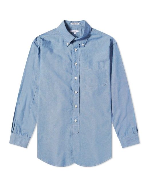 Engineered Garments Cotton Chambray Button Down 19th Century Shirt in ...