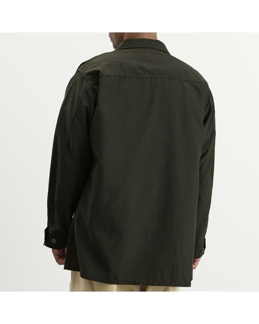 Beams Plus Green Ripstop Fatique Jacket for men