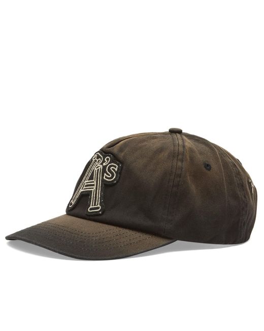 Aries Brown Aged Column Cap for men