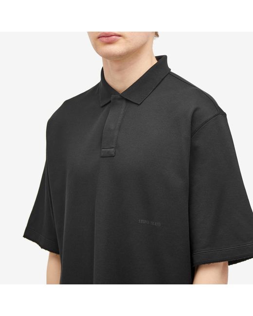 Stone Island Black Ghost Polo Shirt for men