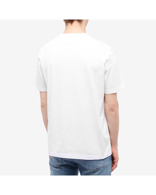 Golden Goose Deluxe Brand White Star Chest Logo T-Shirt for men