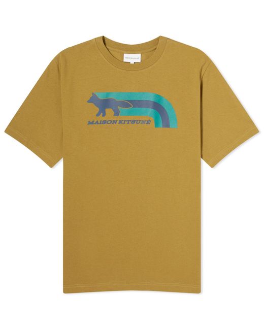 Maison Kitsuné Blue Flash Fox Comfort T-Shirt for men