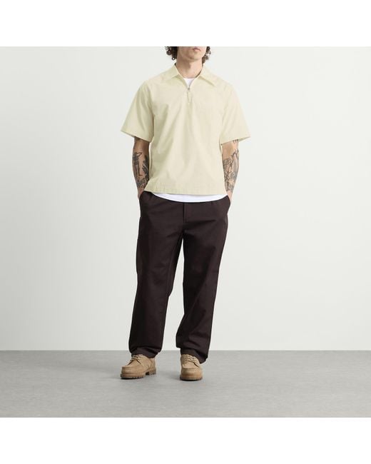 Universal Works Natural Broadcloth Ewan Shirt for men