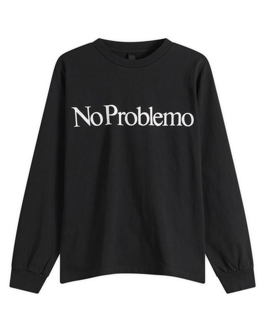No Problemo Black Long Sleeve T-Shirt