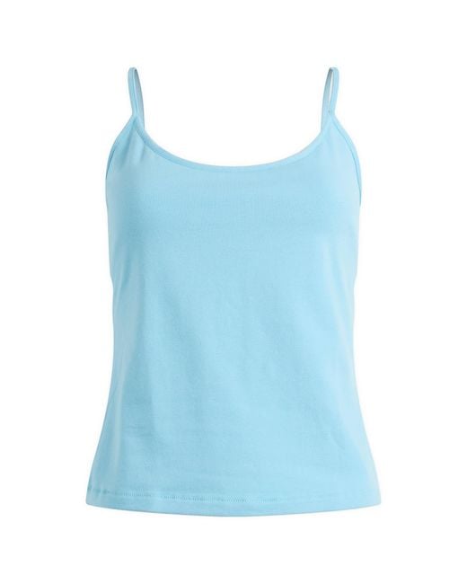 Skims Blue Cotton Jersey Cami