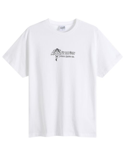 POLAR SKATE White Mootivation Band T-Shirt for men