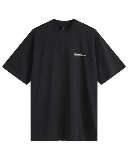 No Problemo Black Eau De Problemo Ss T-Shirt for men