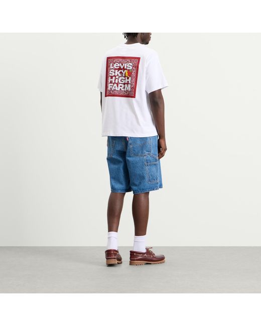 Levi's White X Sky High Farm Universe Pocket T-Shirt for men