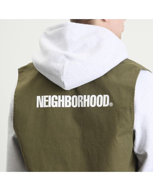 Neighborhood Green Zip Work Vest for men