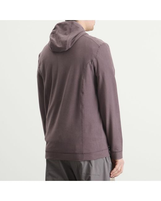 KA_YO_Prototype Brown Lightweight Thermal Hoodie for men