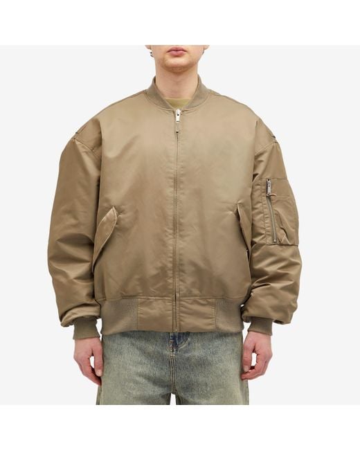 Entire studios Natural Broad Bomber Jacket for men