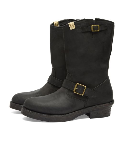 Visvim Black Folk Buckle Ankle Boot for men