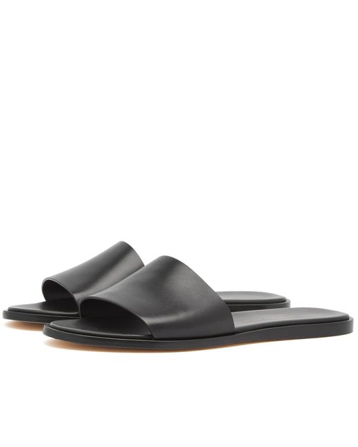 Common Projects Black By Common Projects Leather Slides