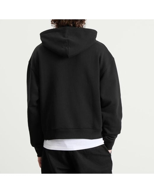 Brain Dead Black Collegiate Zip Hoodie for men