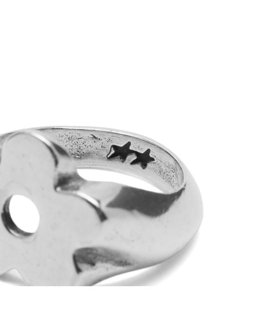Twojeys Gray Flower Ring