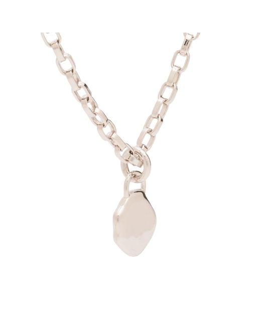 Acne Metallic Stamp Pendant Necklace