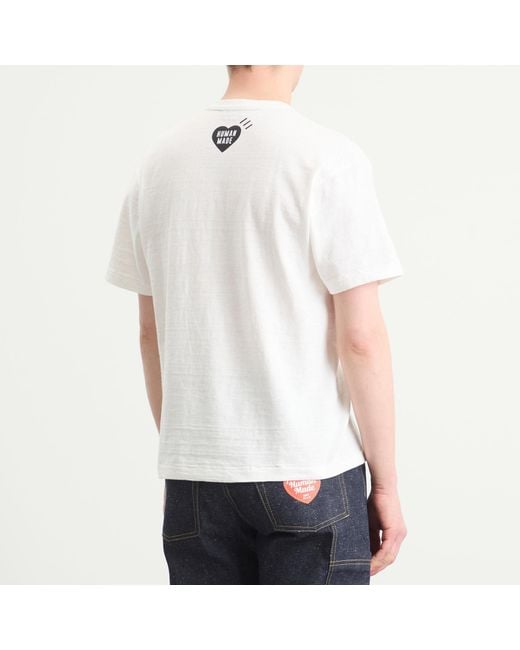 Human Made White Dog Overalls T-Shirt for men