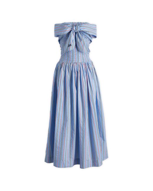 Damson Madder Blue Mia Midi Dress