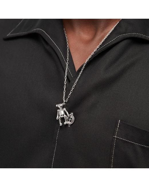 Ambush Teddy Bear Charm Necklace in Metallic for Men Lyst UK