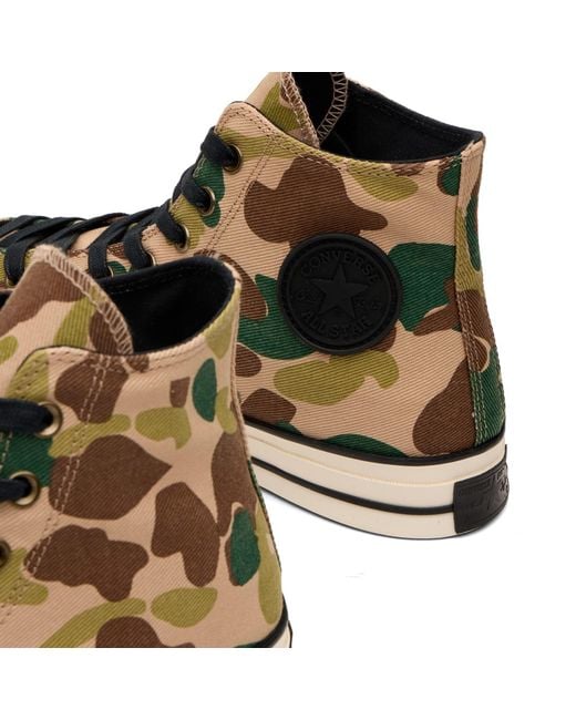 Converse Brown Chuck Taylor 1970S Hodgman Camo Hi Sneaker for men