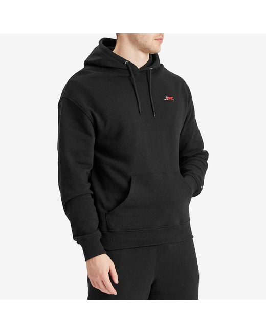 ICECREAM Black Small Running Dog Popover Hoodie for men