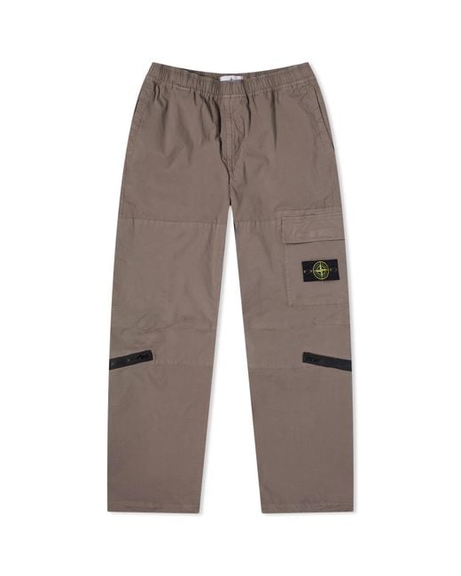 Stone Island Brown Ripstop Cargo Pants for men