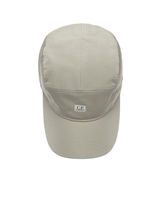 C P Company Gray Chrome-R Cap for men