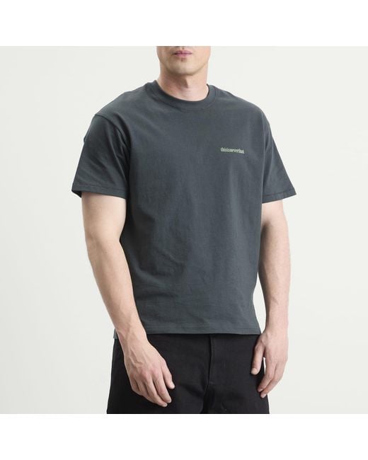 Thisisneverthat Black Giraffe T-Shirt for men