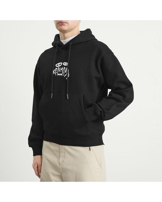 KARMA8A Black The Real Hoodie for men
