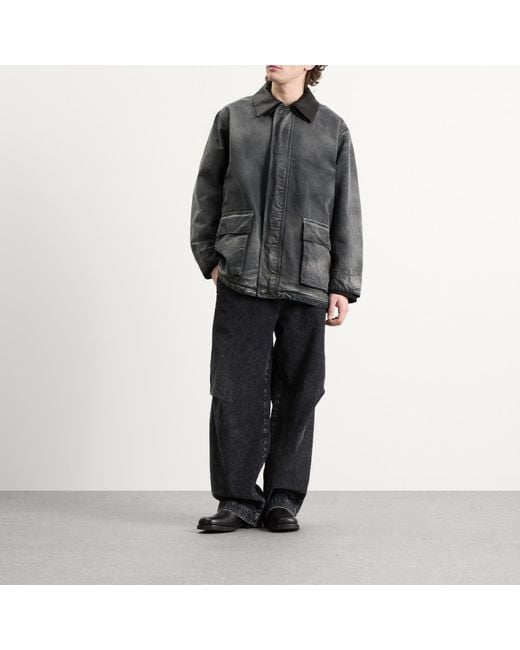 AURALEE Duck Jacket in Black for Men | Lyst