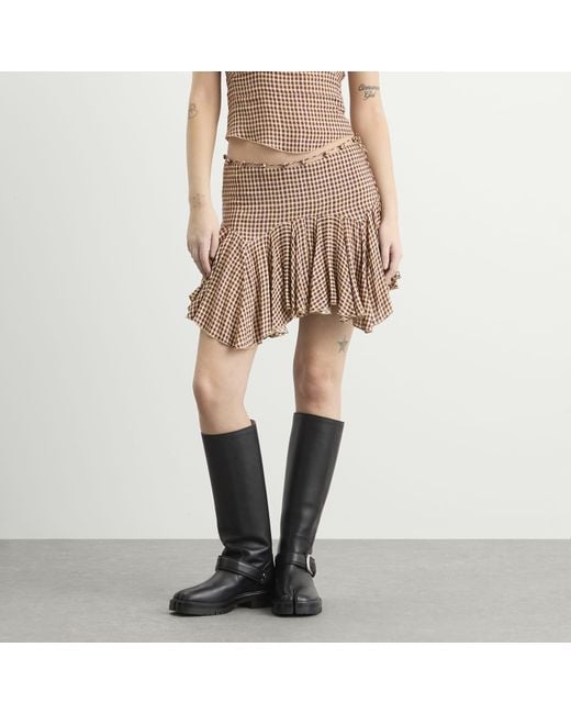 KNWLS Brown Tess Skirt