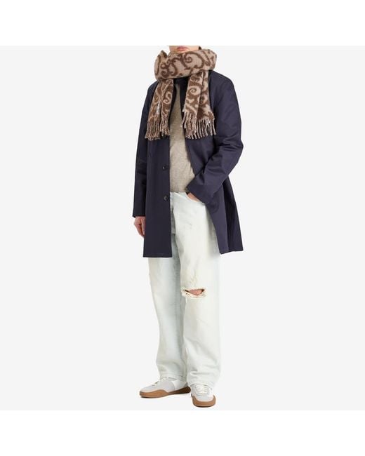 Acne Brown Volf Monogram Scarf
