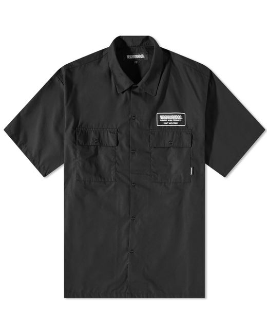 Neighborhood Black Classic Short Sleeve Work Shirt for men