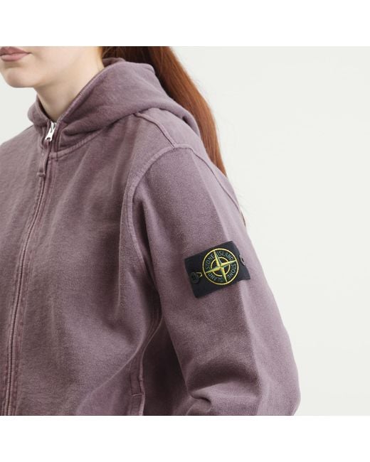 Stone Island Purple Hoodie
