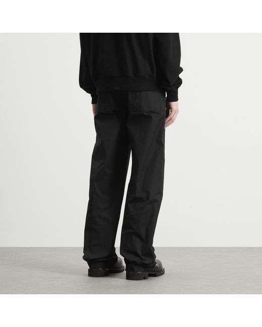 Rick Owens Black Dietrich Drawstring Pant for men