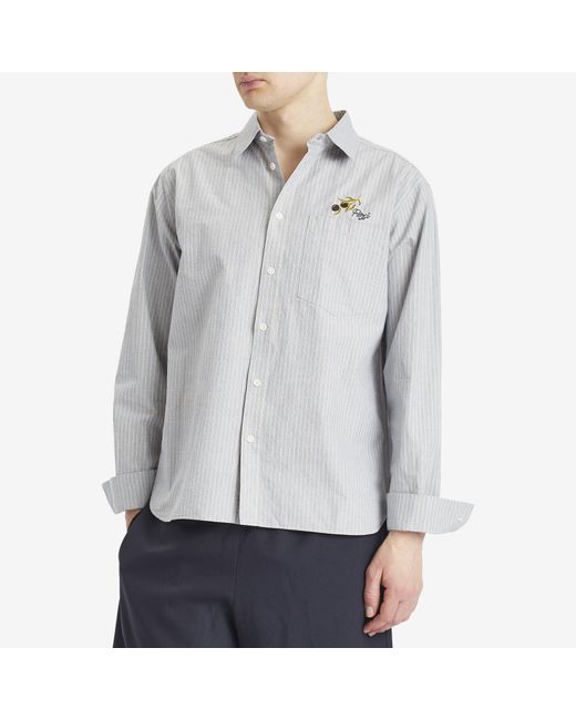 Percival Gray Bari Oversized Pearce Shirt for men