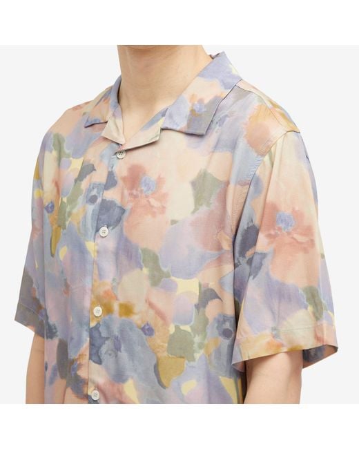 Wax London Multicolor Didcot Botanic Pastel Vacation Shirt for men