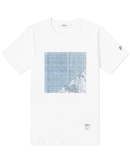 FDMTL Blue Boro Patchwork T-shirt for men