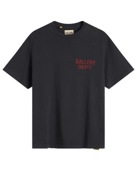 GALLERY DEPT. Black Souvenir Tee for men